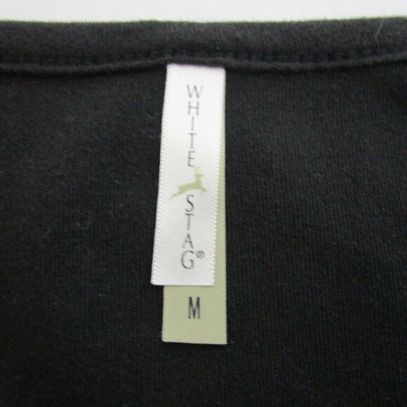 CHRISTMAS Top T-Shirt Medium HO HO HO Bling Long Sleeve Santa Wreath Embellished - Picture 4 of 10